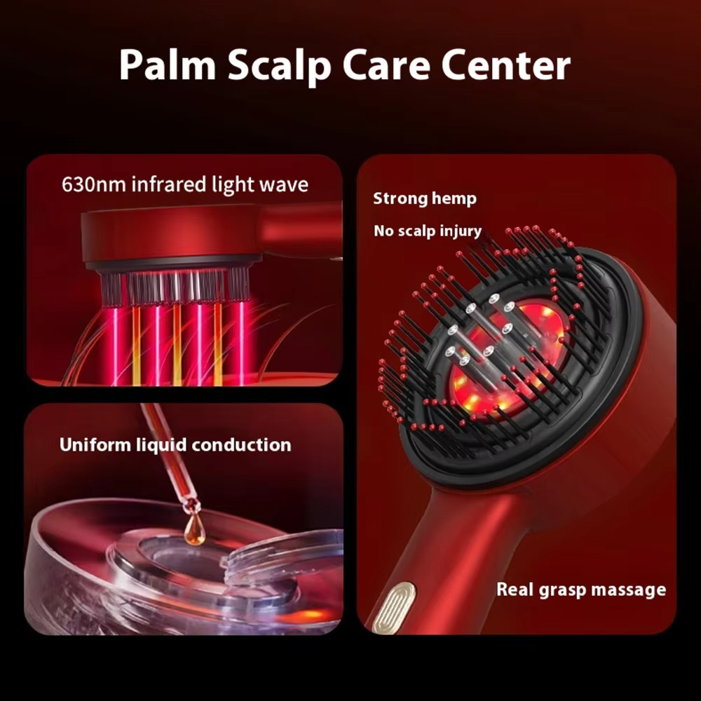 Red Light Therapy Scalp Massager